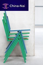 Contemporary chair By Muller Van Severenindooraluminumstackable