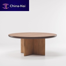 Contemporary dining table CALAteakaluminummarble