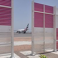 Airport jet blast deflector BlastEx® fiberglassmetal