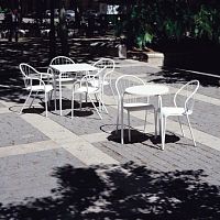 Contemporary garden chair 155outdoorpolypropylenepowder-coated steel base
