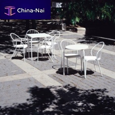 Contemporary garden chair 155outdoorpolypropylenepowder-coated steel base