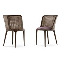 Contemporary chair CHERIEindoorleatherstraw