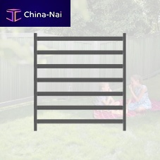 Fence with bars ASCANIAgardenmetalWPC