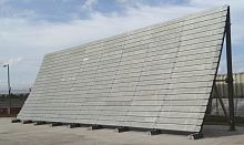 Metal jet blast deflector HELfor airport