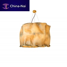 Pendant lamp RUBYbrushed brassfiberglassresin