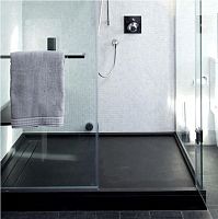 Rectangular shower base ITALIAN SLATEraisedslatecustom