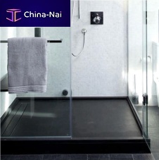 Rectangular shower base ITALIAN SLATEraisedslatecustom