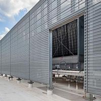 Perforated sheet metal ECOSCREEN® : CS-260ribbedaluminumfor facade cladding