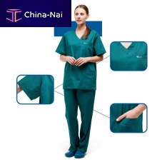 Unisex scrub top washableanti-staticantimicrobial