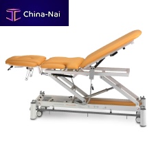 Electric treatment table CEZANNE PRO7height-adjustableon casters3-section