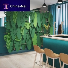 Wall-mounted acoustic panel JUNGLEfeltpolyester3D