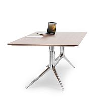 Airport table Nowalnutoakaluminum