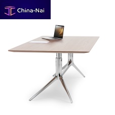 Airport table Nowalnutoakaluminum
