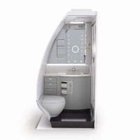 Aircraft toilets with touchless faucet A350XWB