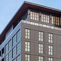 Panel cladding 900 WEST composite materialaluminumvertical