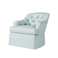 Traditional armchair Aldenfabricbluecentral base