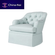 Traditional armchair Aldenfabricbluecentral base