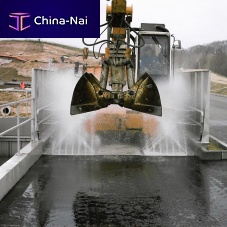 Construction equipment washing system water