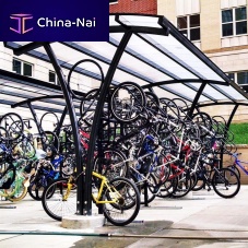 Steel cycle shelter AEROpolycarbonate canopyaluminum