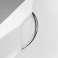 Chrome-plated brass grab bar 7504curvedsurface-mountedcommercial