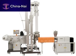 Blown film extrusion line 300 / 400 / 550 seriesfor thermoplasticscompactfor food film