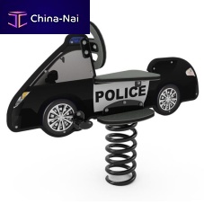 Plastic spring rocker DIGIRIDER® POLICE CARtransport1-seat