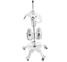 Pneumatic surgical suction pump for surgical drainage and debridementon casters
