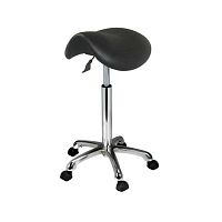 Dental stool 630Bheight-adjustablesaddle seatblack