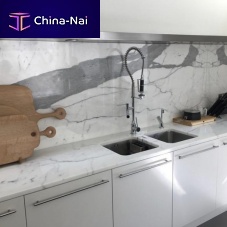 Single-bowl kitchen sink without drainboardmarbleovermount