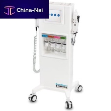 Microdermabrasion unit trolley-mounted