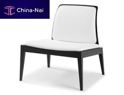 Contemporary fireside chair 2R LOW LOWleather
