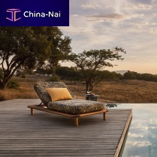 Contemporary sun lounger SWARTBERGfabricaluminiumiroko
