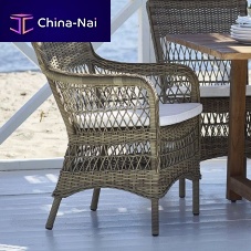 Traditional garden chair Mariefabricaluminum basewith removable cushion