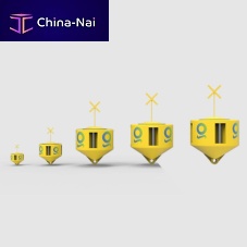 Mooring buoy cylindricalyellow