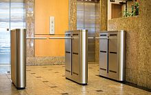 Half-height turnstile SentryLane Series 3000 for access controlfor airport