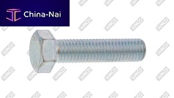 Locking bolt threadedwith hexagonal head