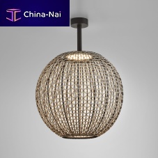 Contemporary ceiling light NANS PF/60sphericalaluminumstainless steel