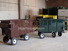 Transport cart wastewith swivel casters