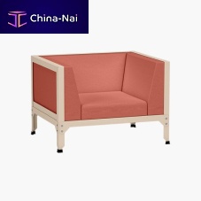 Contemporary club chair Hegoafabricgalvanised steelwith removable cushion