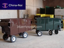 Transport cart wastewith swivel casters