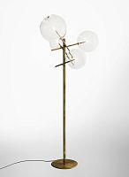 Floor-standing lamp BOLLE Terraglassbrasscontemporary