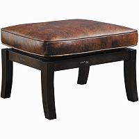 Traditional footrest PLANO 96-9753-OTleatherwooden
