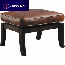Traditional footrest PLANO 96-9753-OTleatherwooden