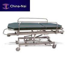 Transport stretcher trolley Durushydraulicheight-adjustable2-section