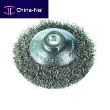 Knotted wheel brush SM-COdeburringstainless steelcrimped