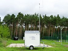 Airport noise monitoring station