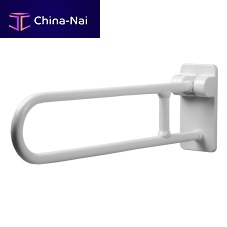 Polyamide grab bar B-49916 VINYL-COATED SWING-UP GRAB BARwall-mountedcommercialwhite