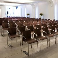 Contemporary chair XL 129indooraluminiumchrome