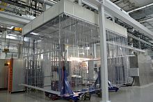 Clean room laminar flowsoft wall