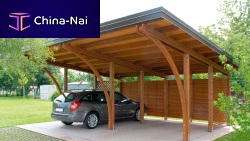 Wooden carport ROOFCARcommercial